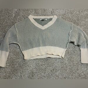 Altar'd State Striped Cropped sweater